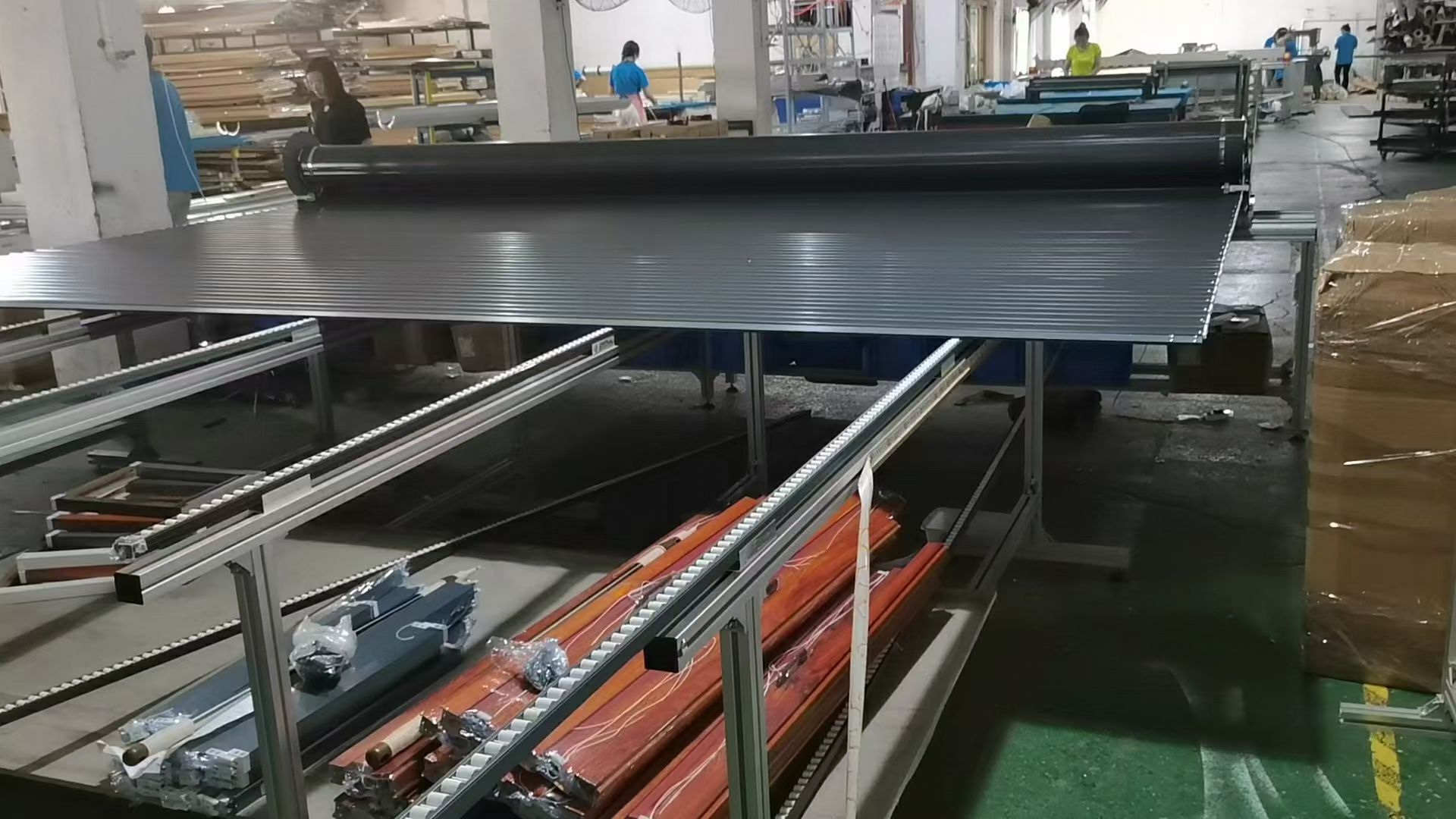 陽光房鋁合金天幕生產(chǎn)車間