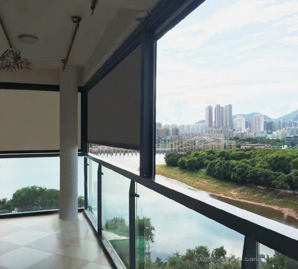 開放陽臺電動防風(fēng)防雨卷簾案例視頻分享