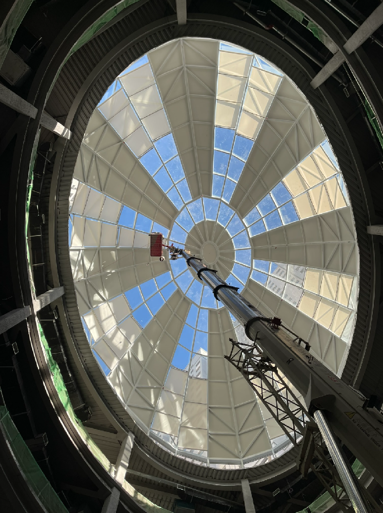 內(nèi)蒙古巴彥淖爾維多利摩爾城采光頂FSS遮陽簾