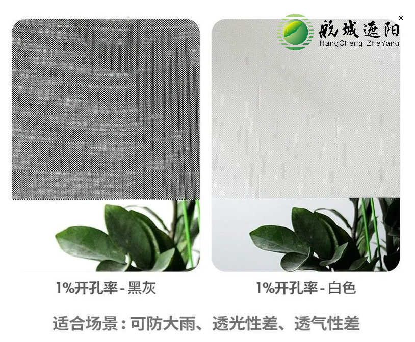 防風(fēng)卷簾1%開(kāi)孔率面料