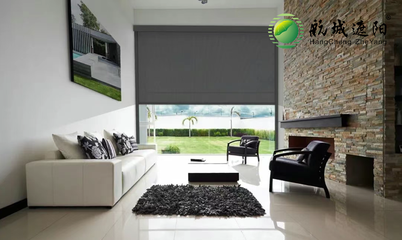 航城遮陽(yáng)防風(fēng)卷簾案例圖